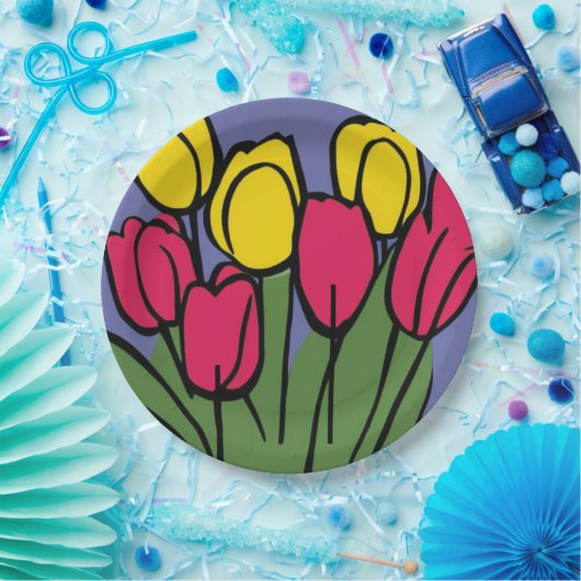 Frühlingshuppen Pappteller (Party)