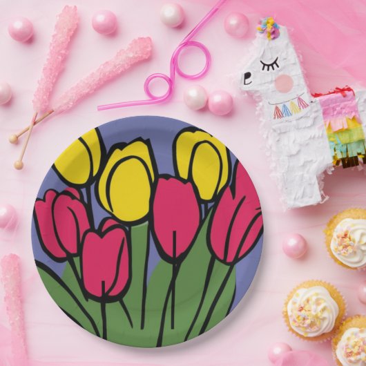 Frühlingshuppen Pappteller (Party)