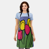 Frühlingshuppen Schürze (Getragen)