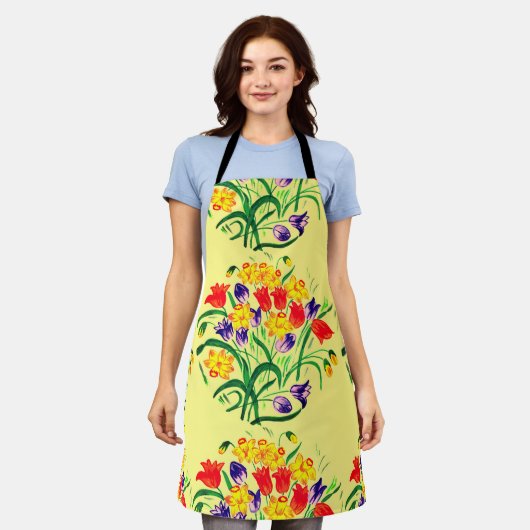 Frühlingshuppen Schürze (Getragen)