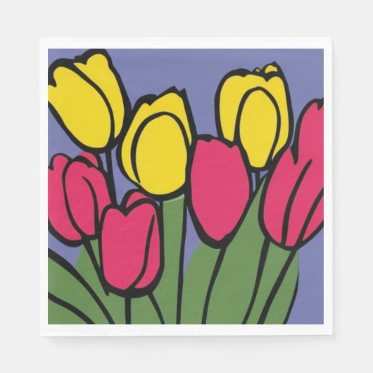 Frühlingshuppen Serviette (Vorderseite)