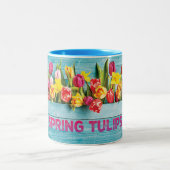 Frühlingshuppen Zweifarbige Tasse (Mittel)