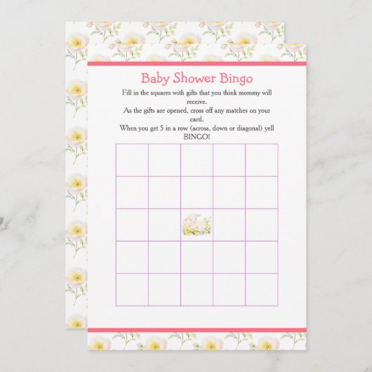 Frühlingshüte Einladung (Vorne/Hinten)