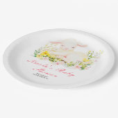 Frühlingshüte Pappteller (Schrägansicht)