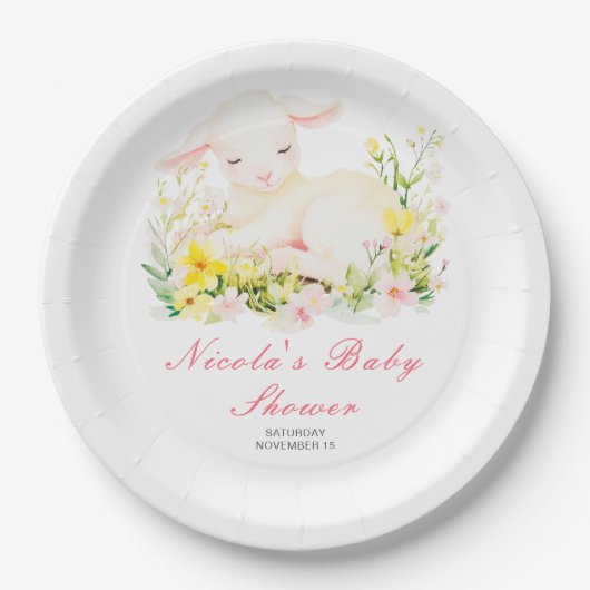 Frühlingshüte Pappteller (Vorderseite)