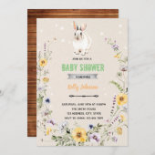 Frühlingshütte Blume Geburtstagseinladung Einladung (Vorne/Hinten)