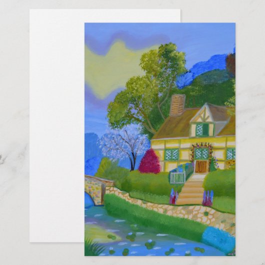 FrühlingsHütte Briefpapier (Vorne/Hinten)