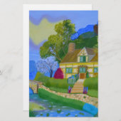 FrühlingsHütte Briefpapier (Vorne/Hinten)