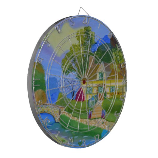 FrühlingsHütte Dartscheibe (Vorderseite Links)