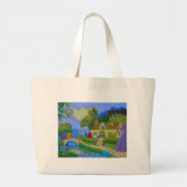 FrühlingsHütte Jumbo Stoffbeutel (Vorne)