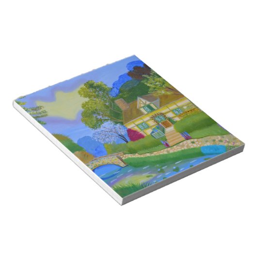 FrühlingsHütte Notizblock (angewinkelt)