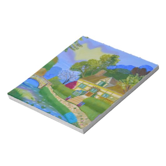 FrühlingsHütte Notizblock (Rotiert)