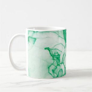 Frühlingsink-Banner. Chinesische Tintenzeichnung. Kaffeetasse