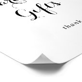 Frühlingskalligraphie-Karten und Geschenke-Zeichen Poster (Ecke)