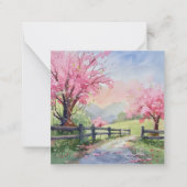 Frühlingskanopie Mitteilungskarte (Vorderseite)