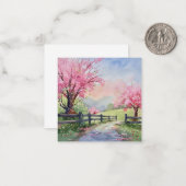 Frühlingskanopie Mitteilungskarte (Vorderseite/Rückseite Beispiel)