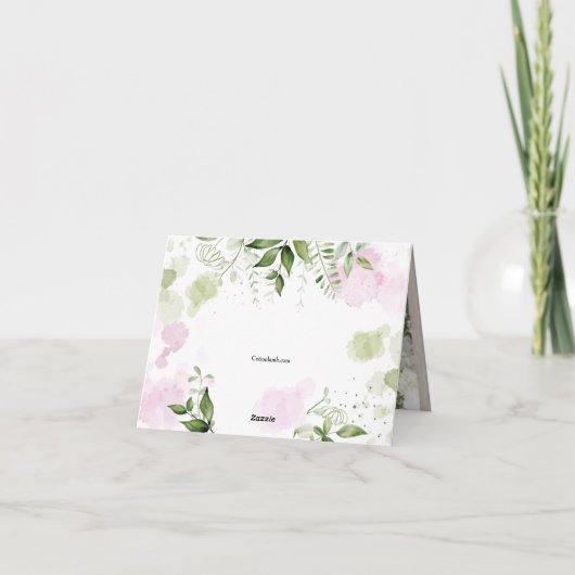 Frühlingskarte Dankeskarte (Rückseite)