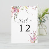 Frühlingskarte der Wildblume Blumenzwiebelkarte Ti Einladung (Stehend Vorderseite)