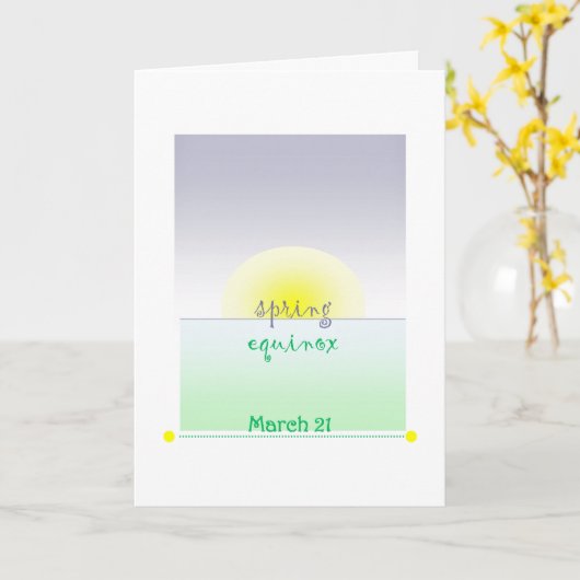 Frühlingskarte Karte (Gelbe Blume)