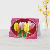 Frühlingskarte Karte (Gelbe Blume)