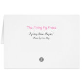 "Frühlingskarte (Sepia)" Grußkarte (Rückseite Horizontal)