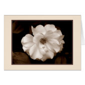 "Frühlingskarte (Sepia)" Grußkarte (Vorderseite (Horizontal))