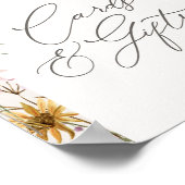 Frühlingskarte Wildblume Kinderduschkarten und Ges Poster (Ecke)