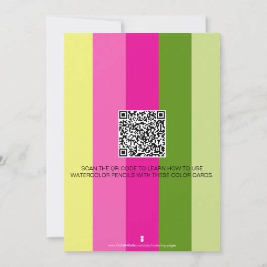 Frühlingskarten für Erwachsene Schmetterlingsblume Einladung (Rückseite)