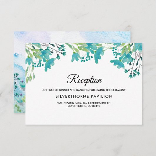 Frühlingskarten Wildblumen Hochzeitskarten Einladung (Vorne/Hinten)