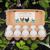 Frühlingskartons Rechteckiger Aufkleber