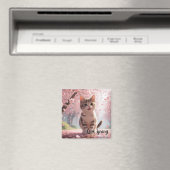 Frühlingskatzenmagnet Magnet (In Situ (Geschirrspüler))