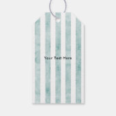 Frühlingskick & Streifen Vintager Ostern Geschenkanhänger (Rückseite)