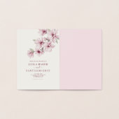 Frühlingskirsche blühen die Hochzeit der Einladung (Innenseite)