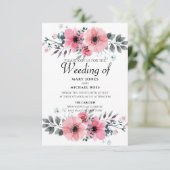 Frühlingskleine Blume jagen Einladung (Stehend Vorderseite)