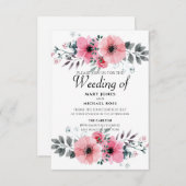 Frühlingskleine Blume jagen Einladung (Vorne/Hinten)