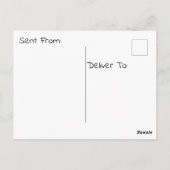 Frühlingsknome bereit für den Garten Postkarte (Rückseite)