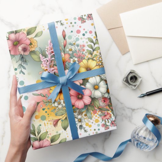 Frühlingskonfetti-Garten Geschenkpapier (Schenken)