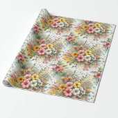 Frühlingskonfetti-Garten Geschenkpapier (Ungerollt)
