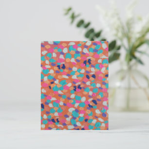 Frühlingskoralle Abstrakt Postkarte