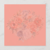 Frühlingskorallenflora Menükarte (Rückseite)