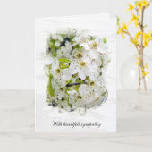 Frühlingskrabappel blüht Beileid Karte (Gelbe Blume)