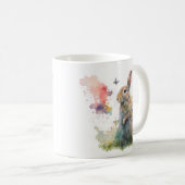 Frühlingskrabbit Kaffeetasse (VorderseiteRechts)