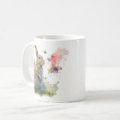 Frühlingskrabbit Kaffeetasse (Vorderseite Links)