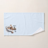Frühlingskreuz & Stoffillustration Badhandtuch Set (Handtuch)