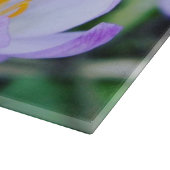 Frühlingskrokus Nah Schneidebrett (Ecke)
