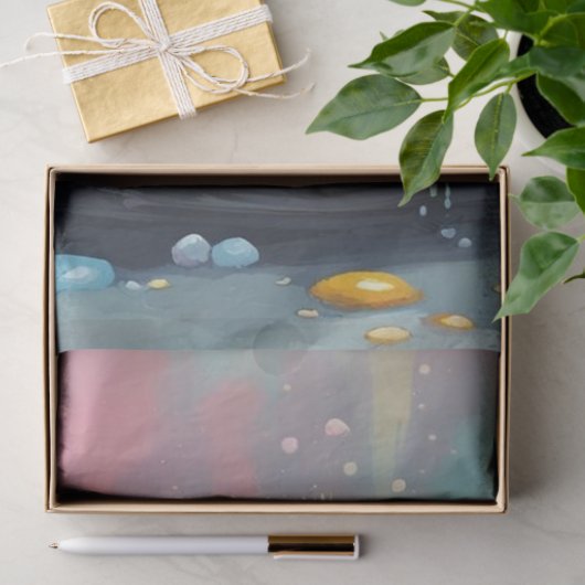 Frühlingsküken im Teakholz Seidenpapier (Geschenk)