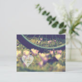 Frühlingskurse und Fahrrad Danke Karte (Stehend Vorderseite)