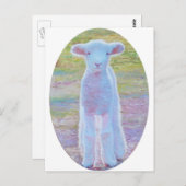 Frühlingslamelle Postkarte (Vorne/Hinten)