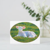 Frühlingslamelle Postkarte (Stehend Vorderseite)