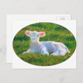 Frühlingslamelle Postkarte (Vorne/Hinten)